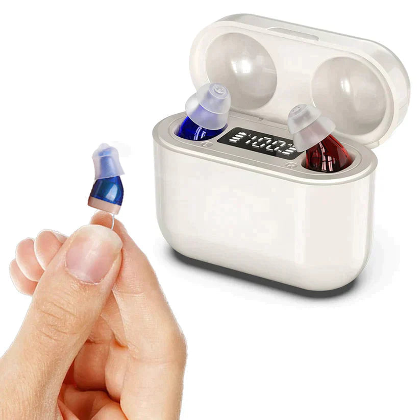 Rechargeable Invisible Hearing Aids with Noise Cancellation – Designed for Mild to Moderate Hearing Loss