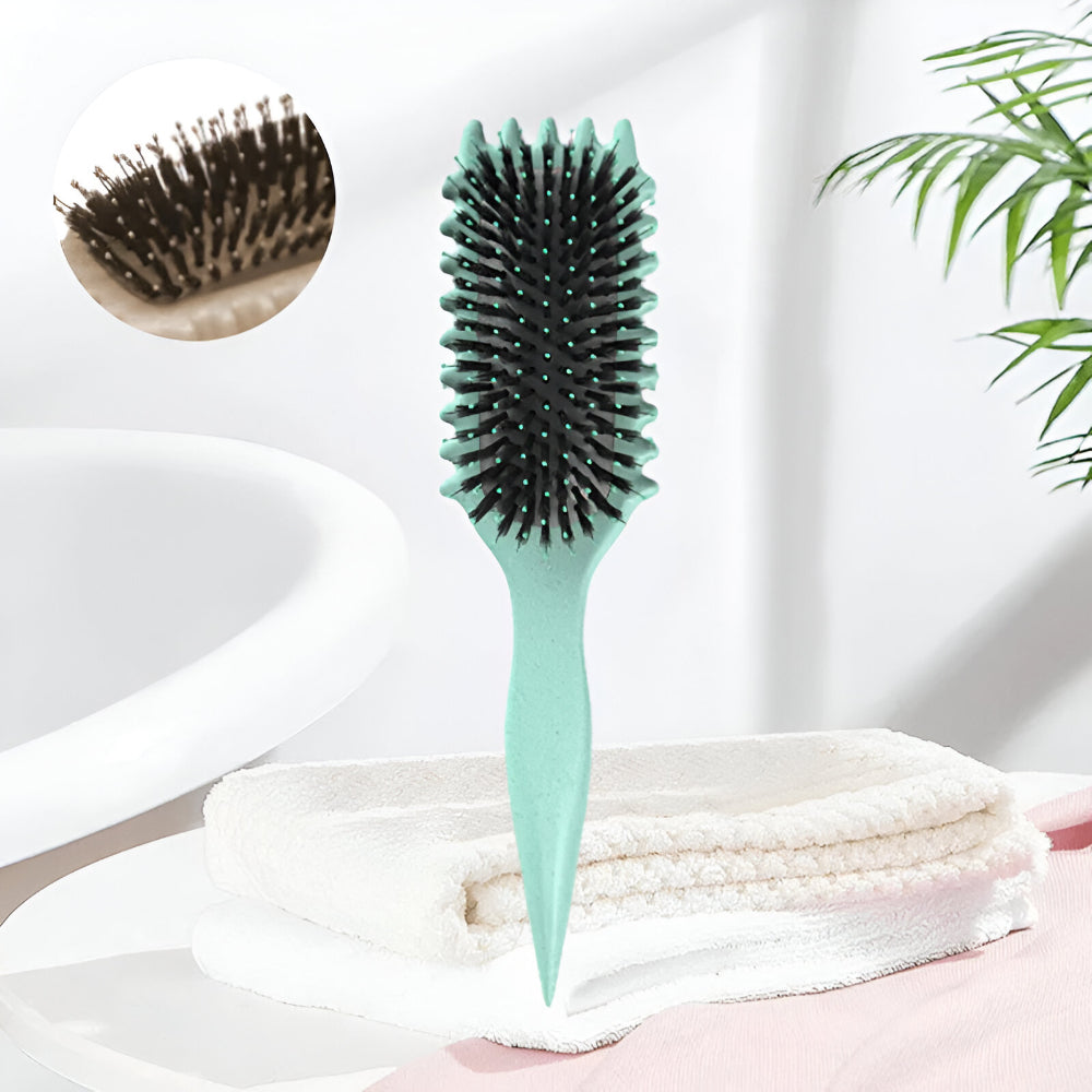 Frizz-Control Hair Brush for Curl Styling and Definition