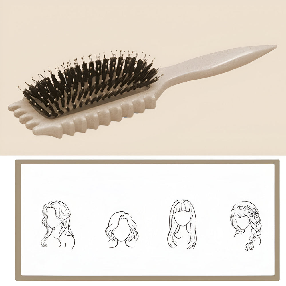 Frizz-Control Hair Brush for Curl Styling and Definition