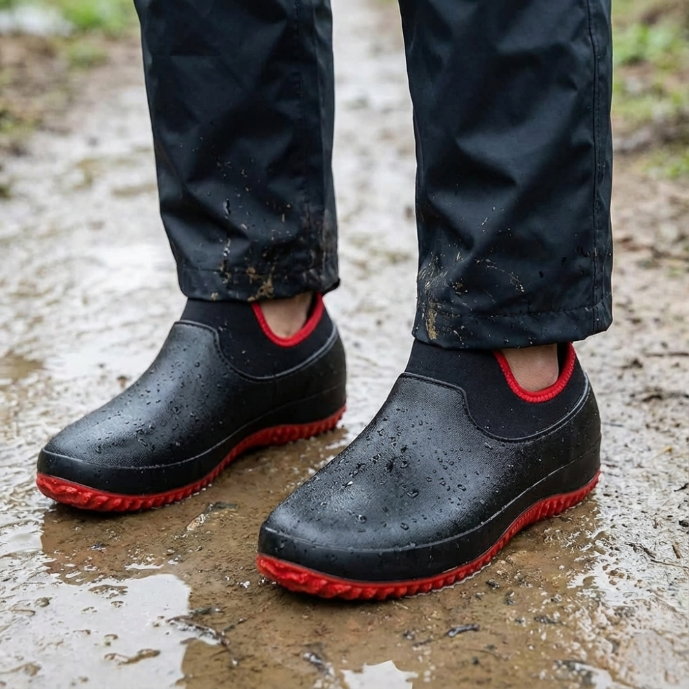 Unisex Waterproof Slip-On Work Footwear