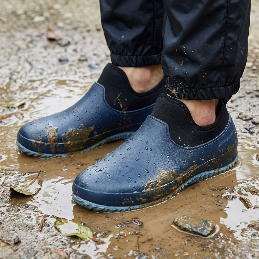 Unisex Waterproof Slip-On Work Footwear