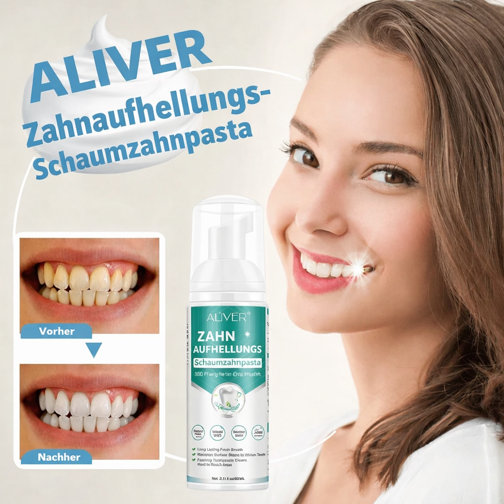 Teeth Whitening Foam Toothpaste | Stain Removal Formula