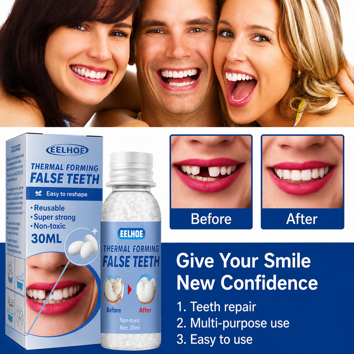 Dental Care | Tooth Repair Kit | Instant Tooth Gap Filling