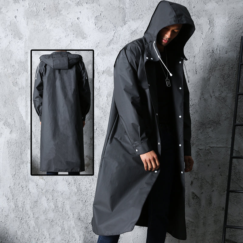 Unisex Long Waterproof Raincoat for Outdoor Adventures
