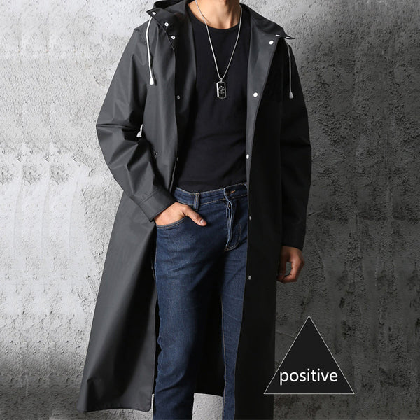 Unisex Long Waterproof Raincoat for Outdoor Adventures