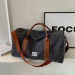 Large Capacity Vintage Washed Travel Duffel Bag - Multi-Purpose Organizer