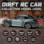 Ultimate 1:24 RC Drift Car with LED Wheels – Rechargeable 4WD Racing Toy