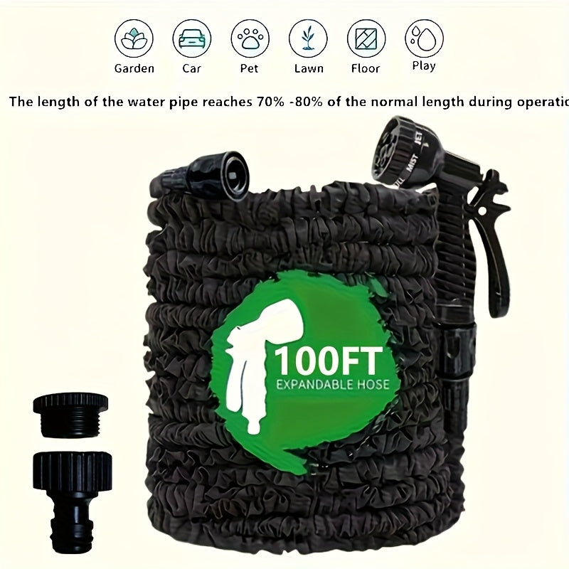 High-Pressure Garden Hose with Nozzle