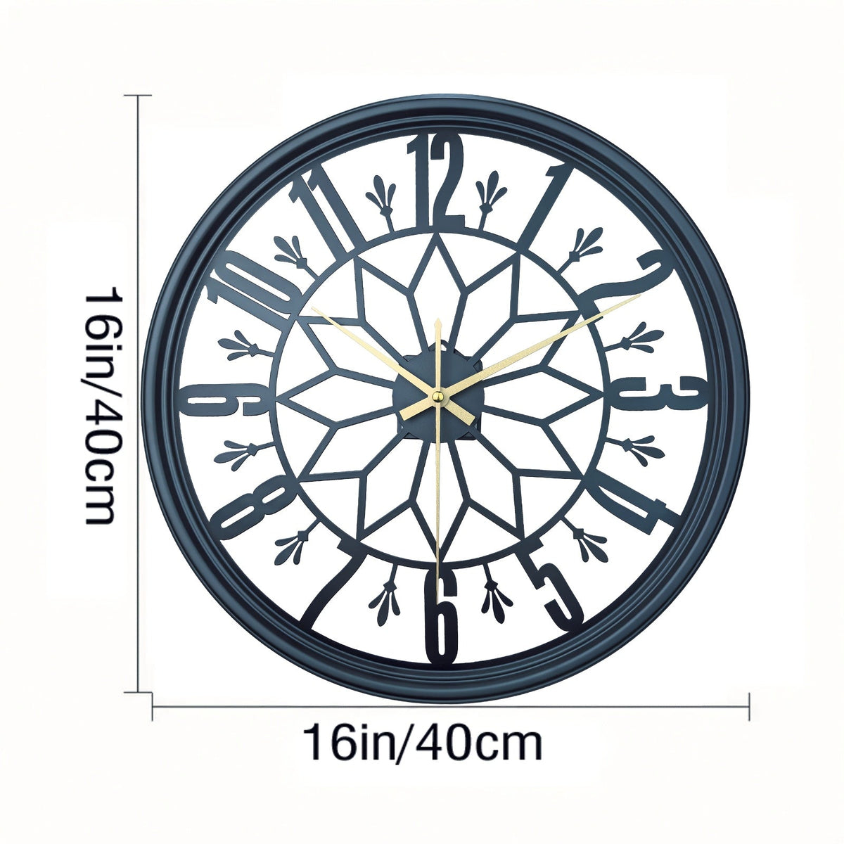 Silent Vintage Clock – Elegant Wall Accent
