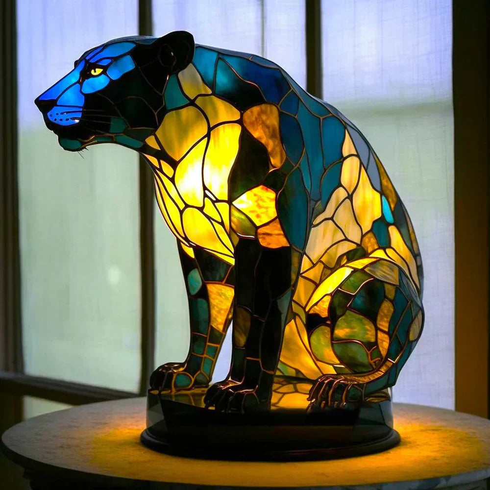 Unique Stained Glass Animal Lamp for Distinctive Home Decor