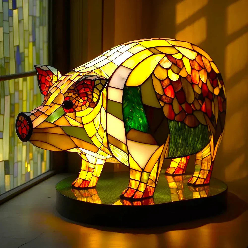 Unique Stained Glass Animal Lamp for Distinctive Home Decor