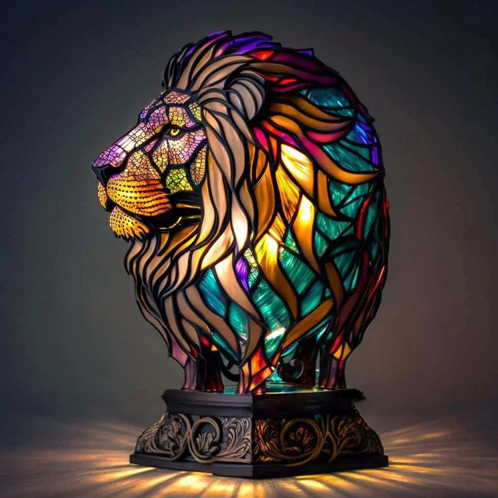 Unique Stained Glass Animal Lamp for Distinctive Home Decor