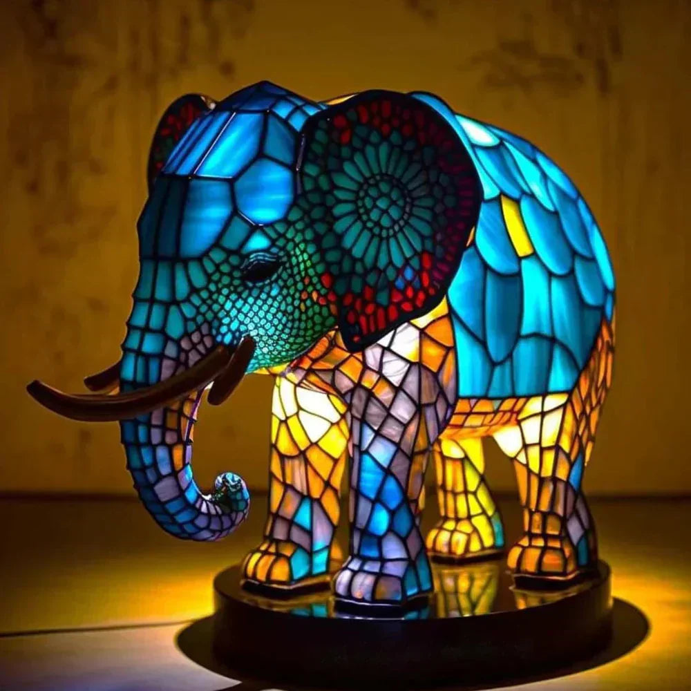 Unique Stained Glass Animal Lamp for Distinctive Home Decor