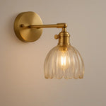 Retro Wall Lamp with Tulip Glass Shade | Vintage Style