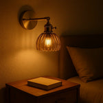 Retro Wall Lamp with Tulip Glass Shade | Vintage Style