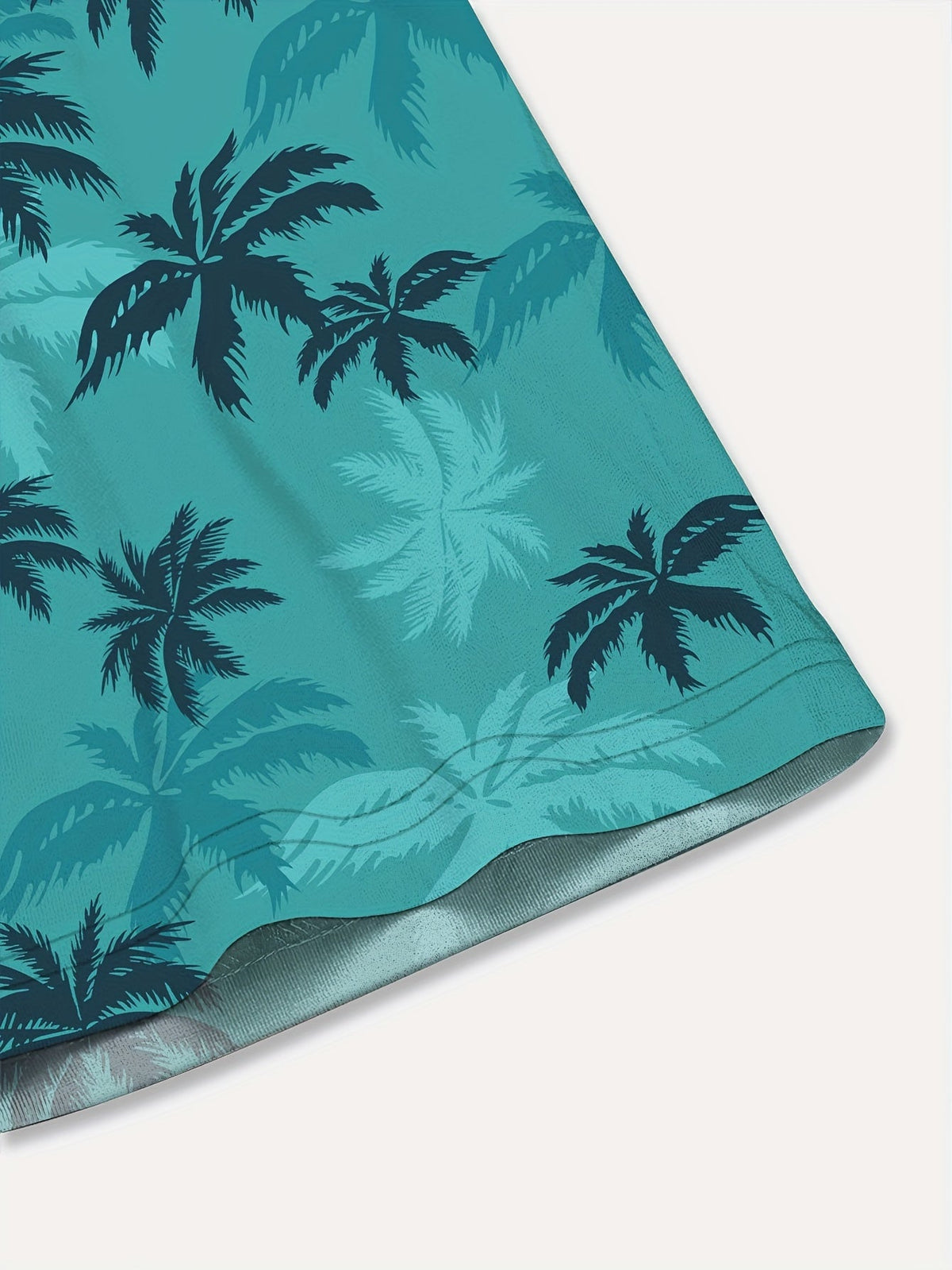 Men's Palm Print Shirt – Casual and Breathable Summer Wear