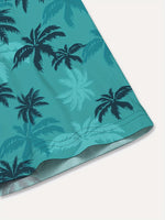 Men's Palm Print Shirt – Casual and Breathable Summer Wear