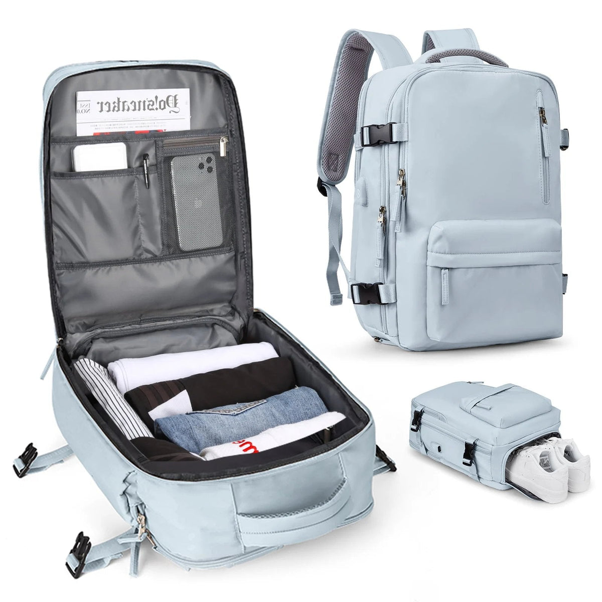 Women's Large Travel Backpack – Waterproof Hiking Backpack | Anti-Theft Design