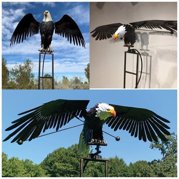 Decorative Metal Bird Wind Generator - Garden Ornament