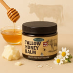Beef Tallow Cream | Natural Skin Care Moisturizer | Hydrating Cream for Face and Body