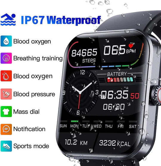 Non-Invasive Blood Glucose Monitoring Smartwatch | Smartwatch for Blood Sugar Testing