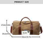 Large Capacity Vintage Washed Travel Duffel Bag - Multi-Purpose Organizer