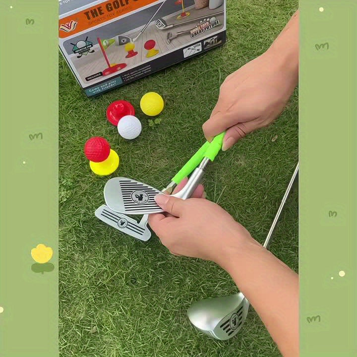 Adjustable Kids Golf Club Set for Ages 3-8