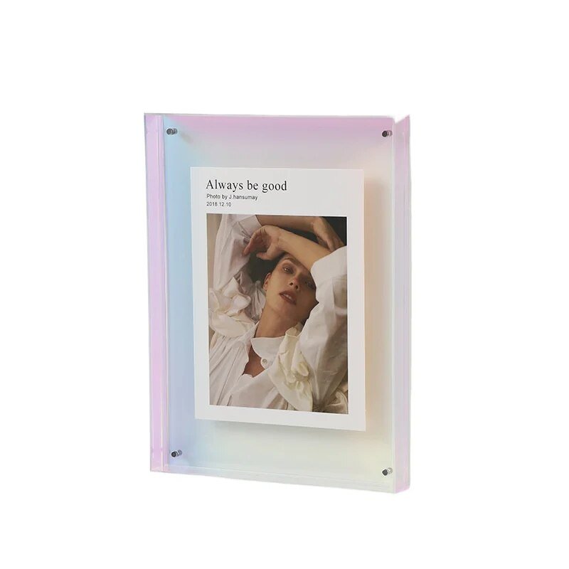 Colorful Acrylic Display Frame – Contemporary Picture Holder