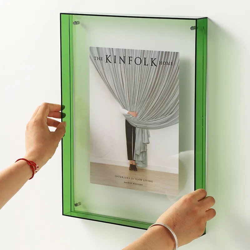 Colorful Acrylic Display Frame – Contemporary Picture Holder