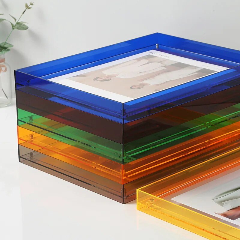 Colorful Acrylic Display Frame – Contemporary Picture Holder