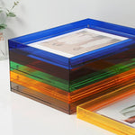 Colorful Acrylic Display Frame – Contemporary Picture Holder