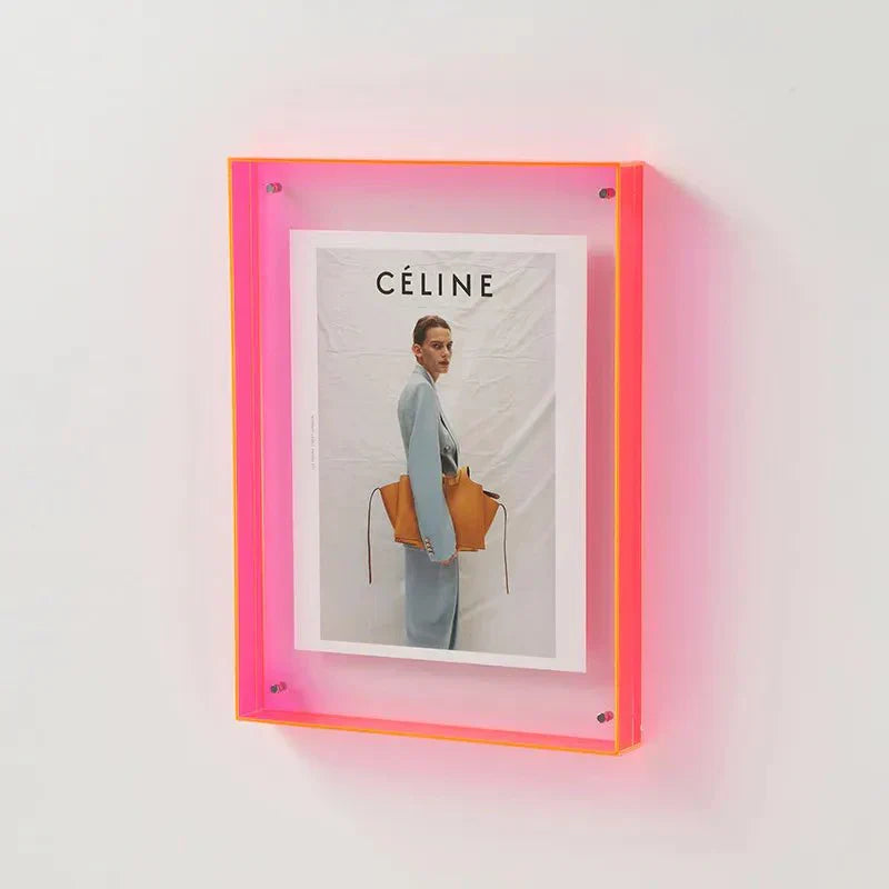 Colorful Acrylic Display Frame – Contemporary Picture Holder