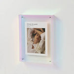 Colorful Acrylic Display Frame – Contemporary Picture Holder