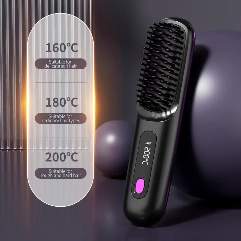 Portable Hair Styling Brush | Achieve Smooth and Healthy Hair Anytime, Anywhere