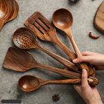 Natural Teak Wood Kitchen Set