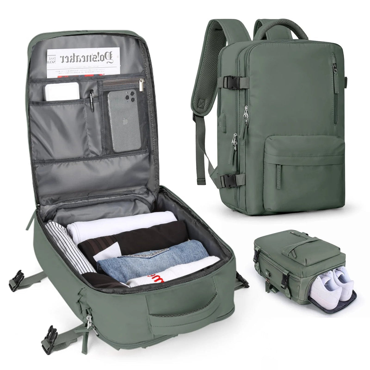 Women's Large Travel Backpack – Waterproof Hiking Backpack | Anti-Theft Design