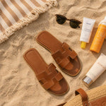 Women's Slippers | Cozy Summer Sandals | Leather Design