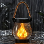 Flickering Solar Lantern: Create Ambiance Anywhere Outdoors