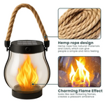 Flickering Solar Lantern: Create Ambiance Anywhere Outdoors