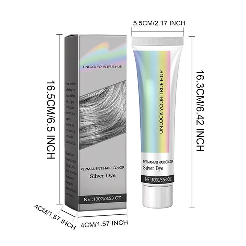 100G - Silver Essence Hair Dye - Bold, Natural Shine | Buy 1 Get 1 FREE