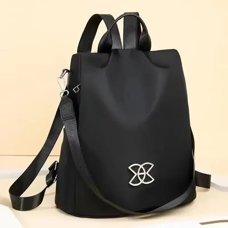 Water-Resistant Anti-Theft Backpack – 3 Carry Options, Brown and Black