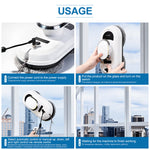 Smart Window Cleaning Robot – Hands-Free Operation with Remote Control for Streak-Free Results