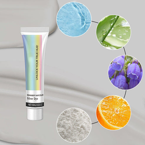 100G - Silver Essence Hair Dye - Bold, Natural Shine | Buy 1 Get 1 FREE