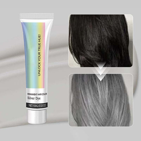 100G - Silver Essence Hair Dye - Bold, Natural Shine | Buy 1 Get 1 FREE