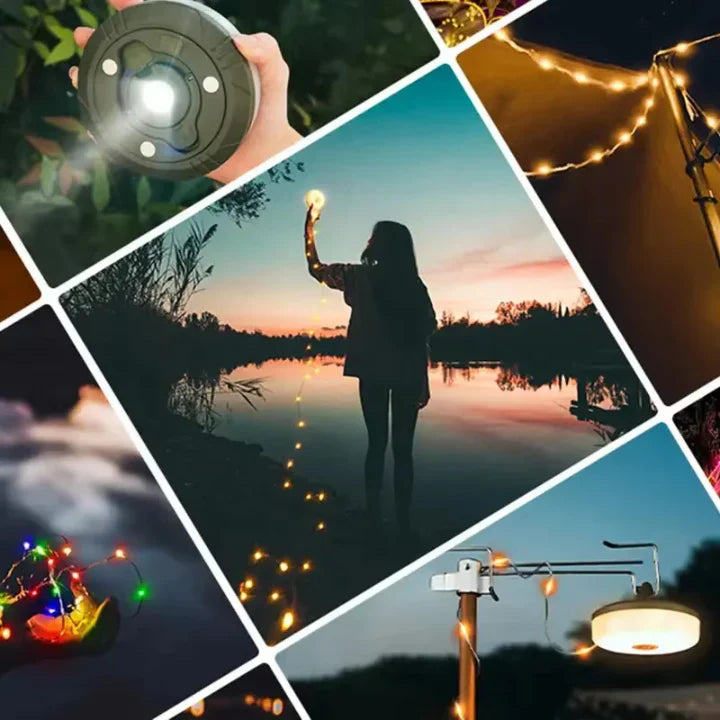 10m RGB Light String Camping Lamp – Enhance Atmosphere & Safety on Every Adventure
