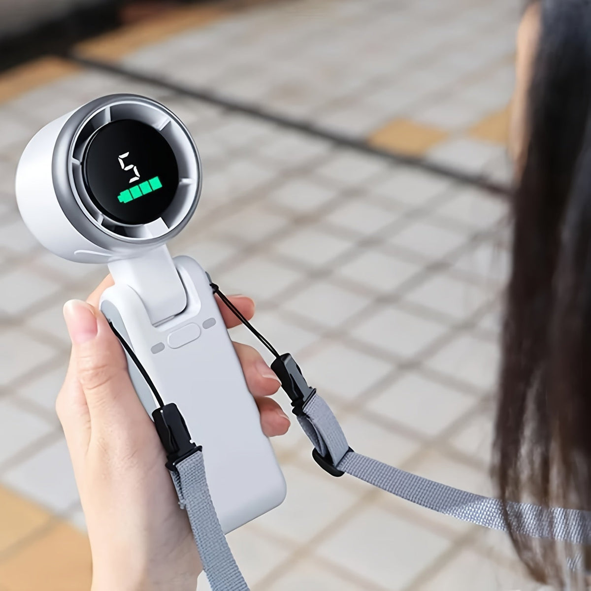 Portable Turbo Handheld Fan – 3-in-1 USB Rechargeable with 5 Speed Settings