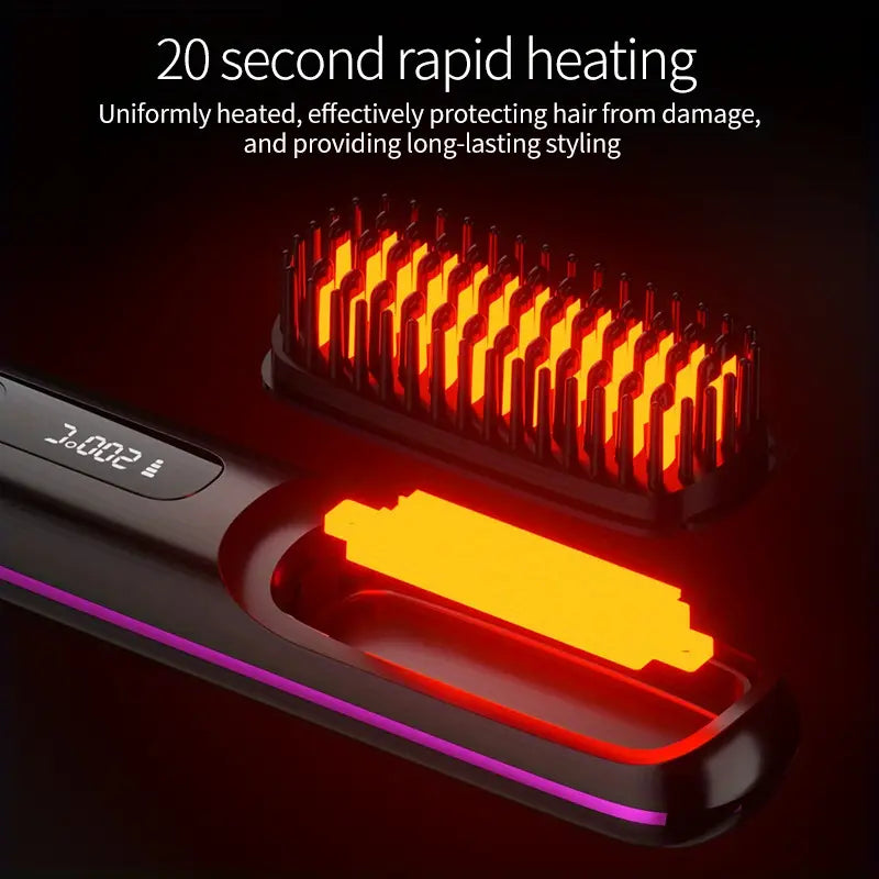 Portable Hair Styling Brush | Achieve Smooth and Healthy Hair Anytime, Anywhere