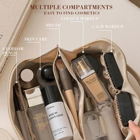 Elegant and Spacious Cosmetic Bag | Practical Storage Solution