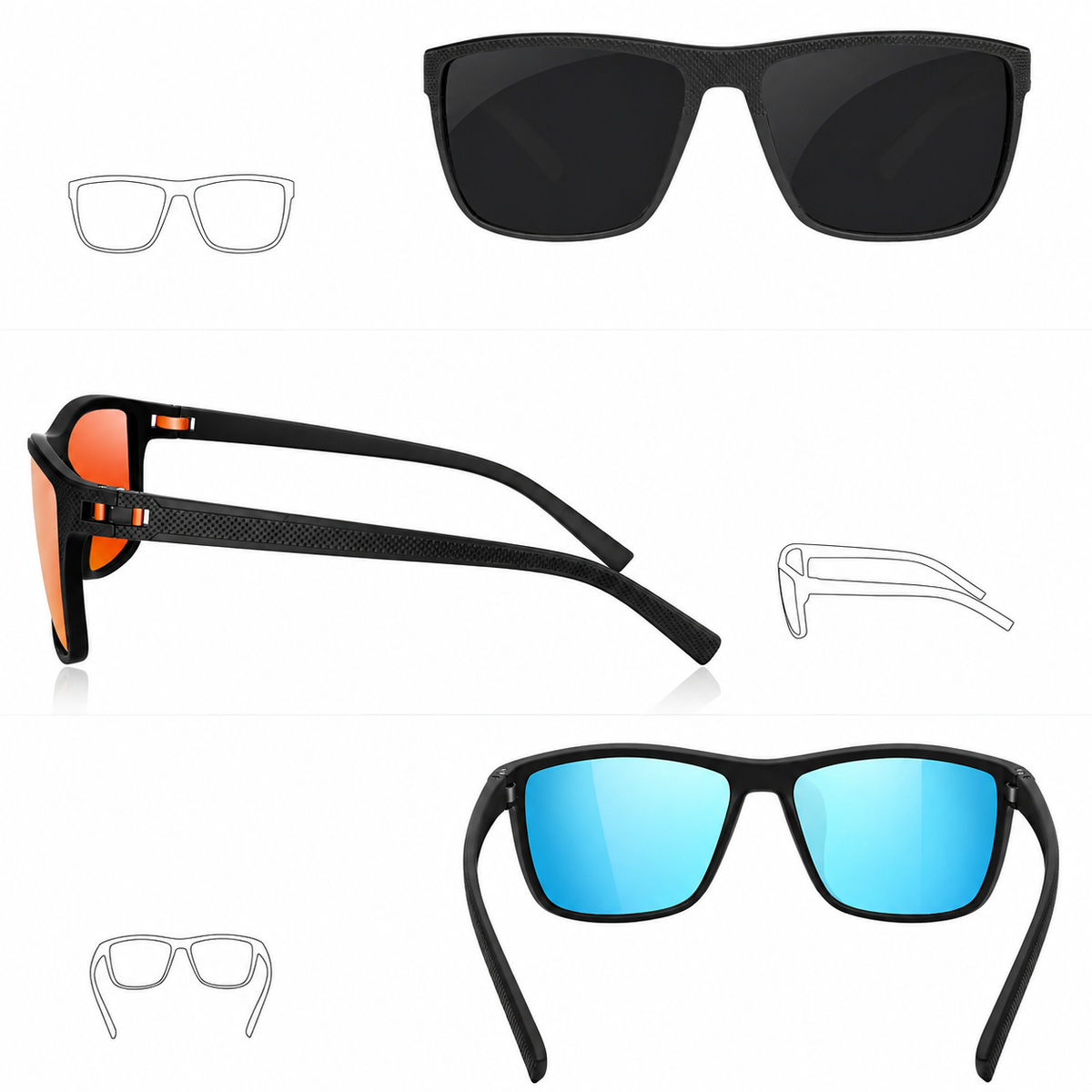 Polarized Sunglasses 3-Pack – Stylish and Protective