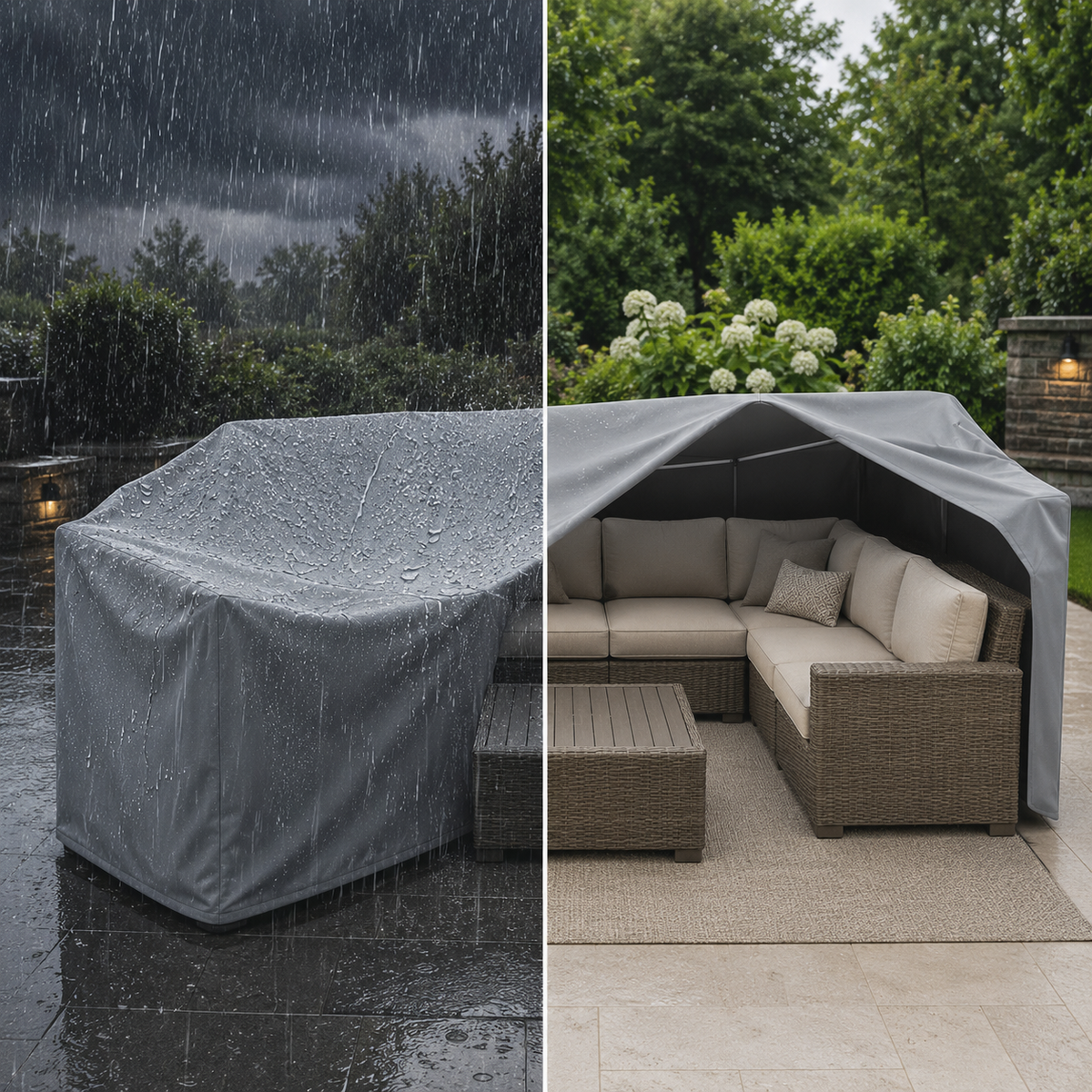 Outdoor Furniture Cover with UV and Rain Protection